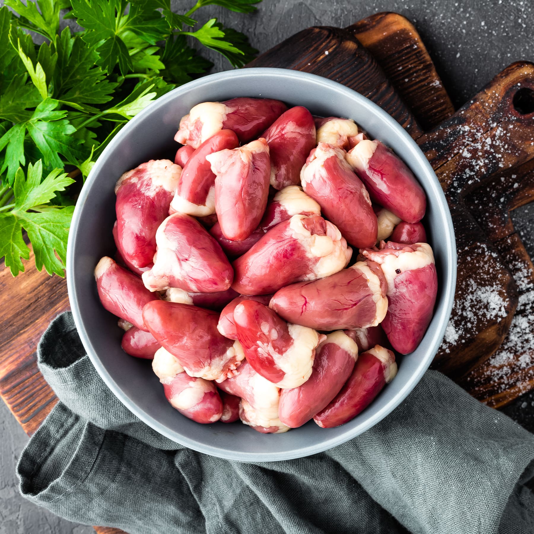 Chicken Hearts 1kg (frozen) Gamekeepers of Australia