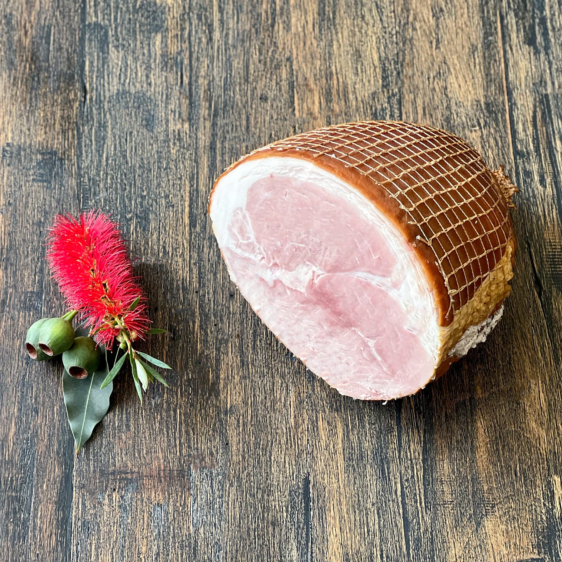 Marque Pork Leg Ham Traditional Wood Smoked - Half (Boneless) min 3kg ...