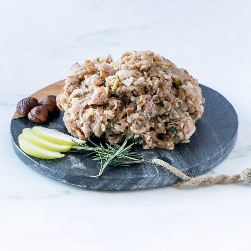 Christmas Pork Mince Stuffing with Apple, Bacon and Sage 1kg