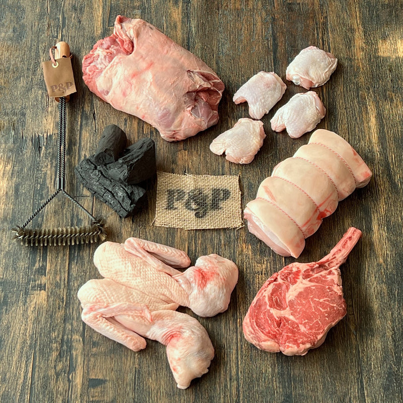 Pig & Pilgrim Artisan Charcoal BBQ Meat Box (5 products)