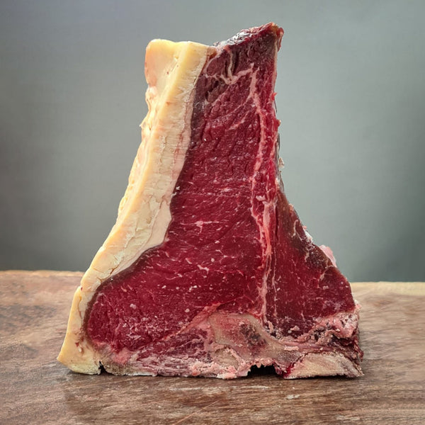 42-day Dry Aged Retired Dairy Cow - Beef T-Bone 1kg