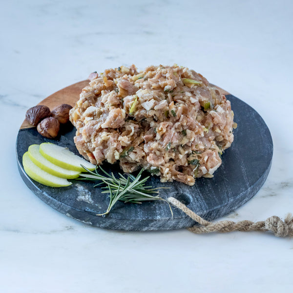 Pork Mince Stuffing with Apple, Chestnut, Bacon and Sage 1kg